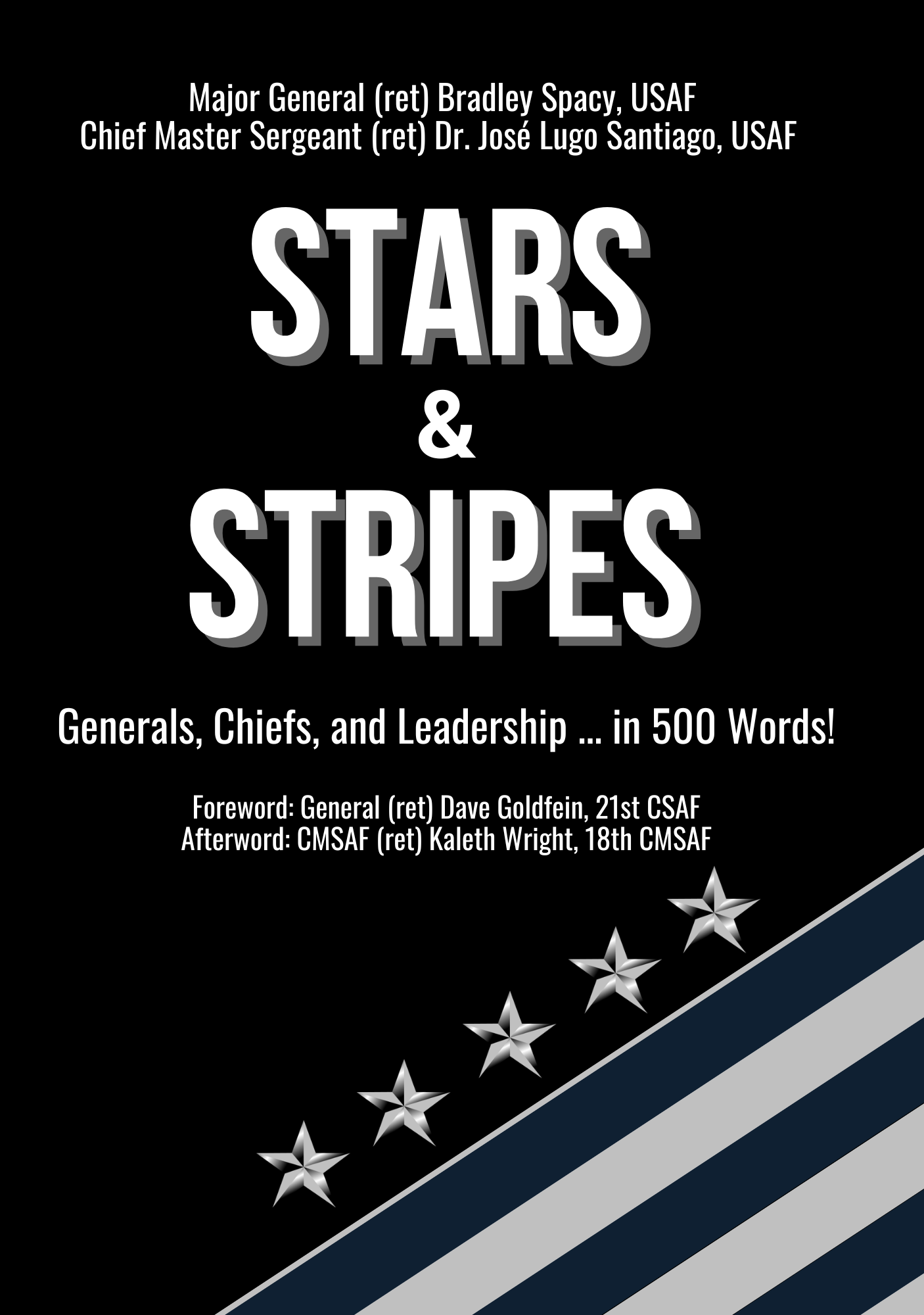 Stars & Stripes book cover: Generals, Chiefs, and Leadership in 500 Words